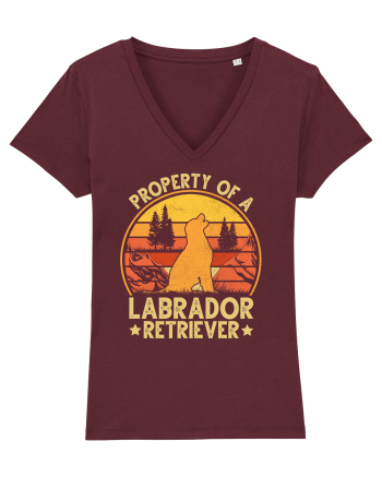 PROPERTY OF A LABRADOR RETRIEVER Burgundy