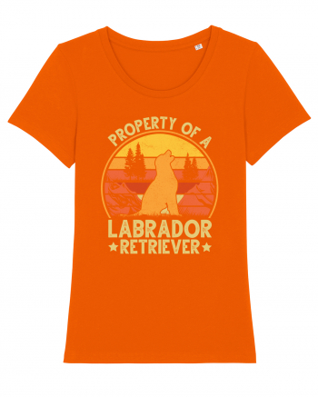 PROPERTY OF A LABRADOR RETRIEVER Bright Orange