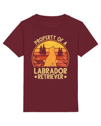 PROPERTY OF A LABRADOR RETRIEVER Burgundy