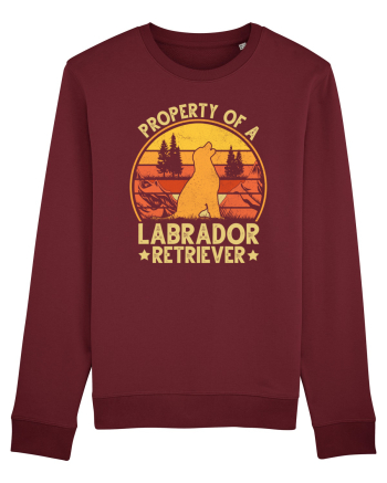 PROPERTY OF A LABRADOR RETRIEVER Burgundy