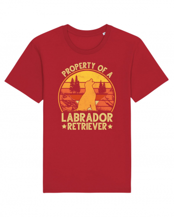 PROPERTY OF A LABRADOR RETRIEVER Red