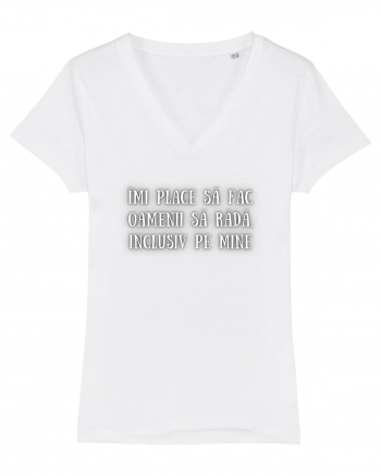 TRICOU - FAC OAMENII SĂ RÂDĂ White