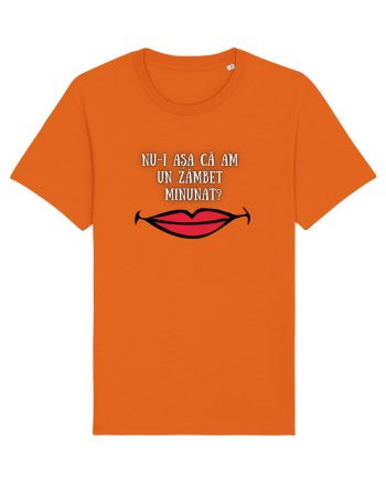TRICOU - ZÂMBET MINUNAT Bright Orange