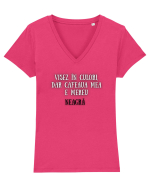 VISEZ ÎN CULORI Tricou mânecă scurtă guler V Damă Evoker