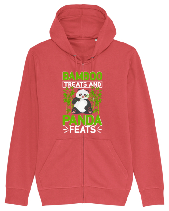 Bamboo treats and panda feats Carmine Red