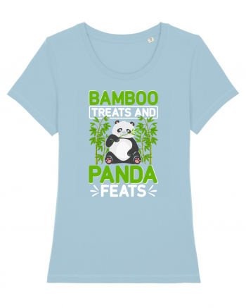 Bamboo treats and panda feats Sky Blue