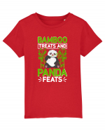 Bamboo treats and panda feats Tricou mânecă scurtă  Copii Mini Creator