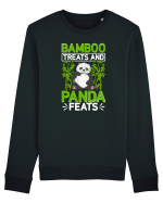 Bamboo treats and panda feats Bluză mânecă lungă Unisex Rise