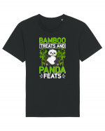 Bamboo treats and panda feats Tricou mânecă scurtă Unisex Rocker