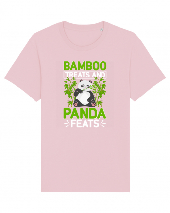 Bamboo treats and panda feats Cotton Pink