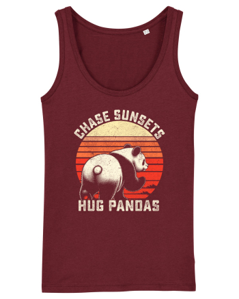 Chase Sunsets, Hug Pandas Burgundy