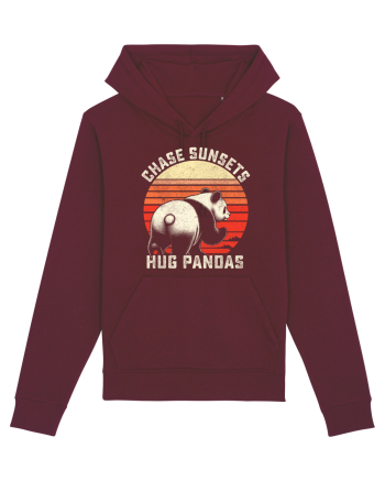 Chase Sunsets, Hug Pandas Burgundy