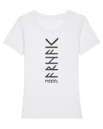 arhaic mood black Tricou mânecă scurtă guler larg fitted Damă Expresser