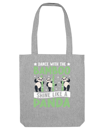 Dance with the Bamboo Shine Like a Panda Heather Grey