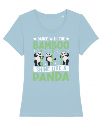 Dance with the Bamboo Shine Like a Panda Sky Blue