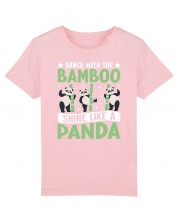 Dance with the Bamboo Shine Like a Panda Cotton Pink