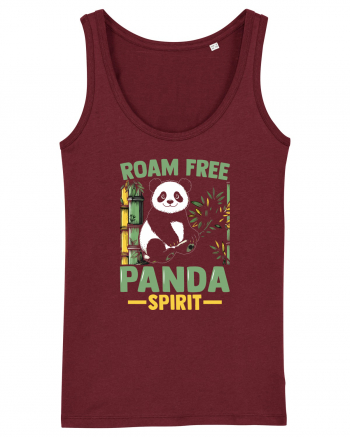 Roam free Panda spirit Burgundy