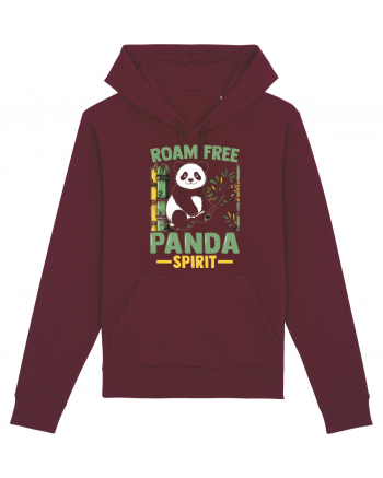 Roam free Panda spirit Burgundy