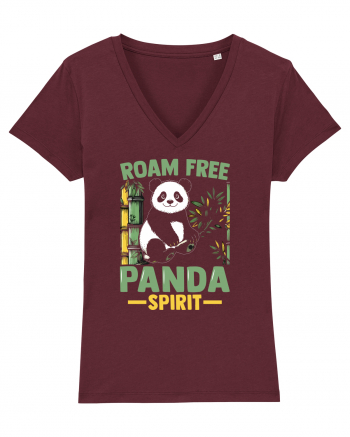 Roam free Panda spirit Burgundy