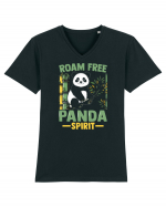 Roam free Panda spirit Tricou mânecă scurtă guler V Bărbat Presenter