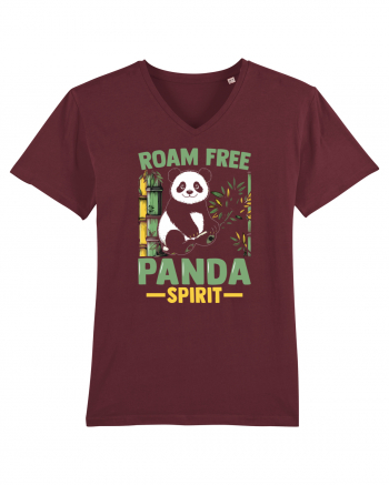 Roam free Panda spirit Burgundy