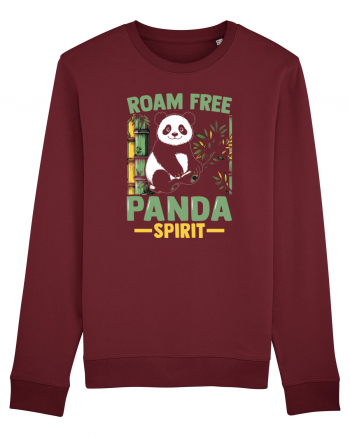 Roam free Panda spirit Burgundy