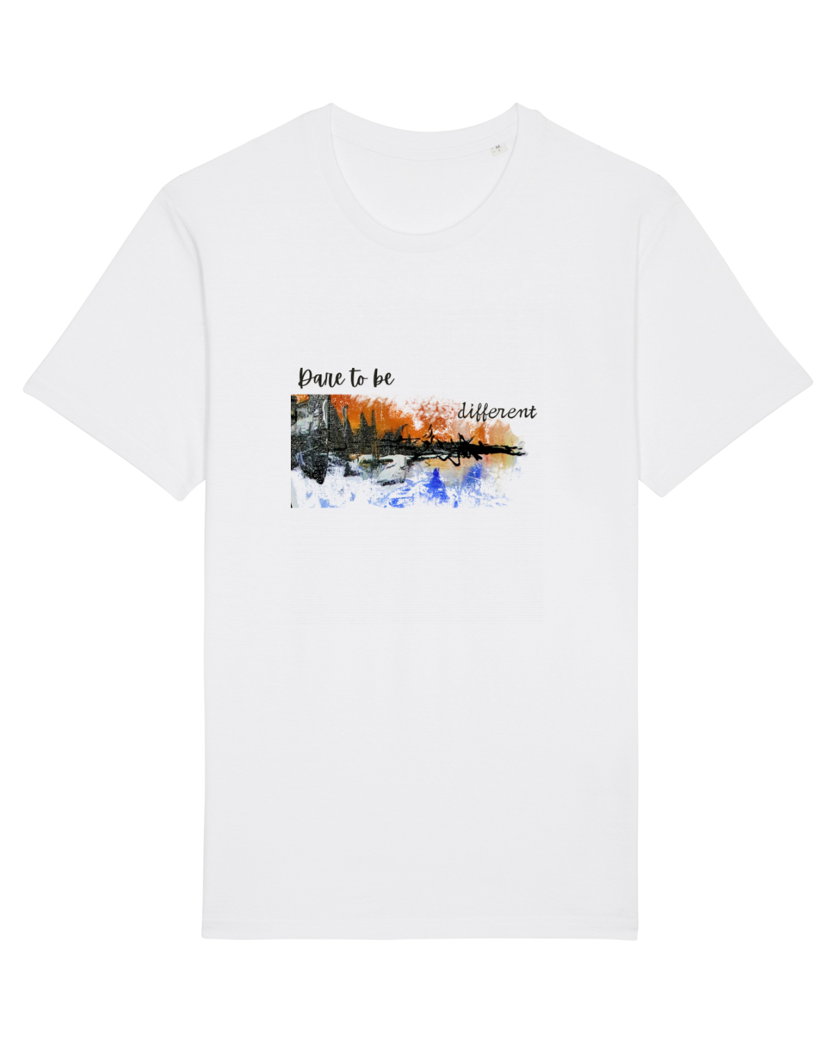 Tricou mânecă scurtă Unisex Rocker White
