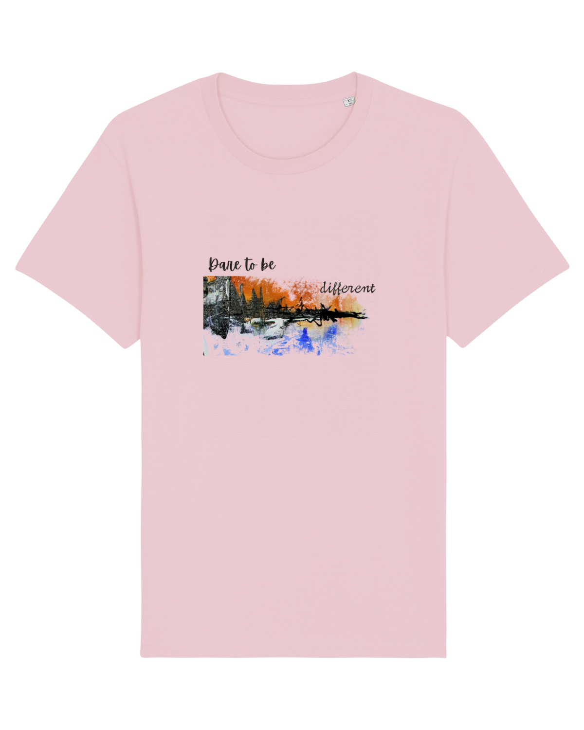 Tricou mânecă scurtă Unisex Rocker Cotton Pink