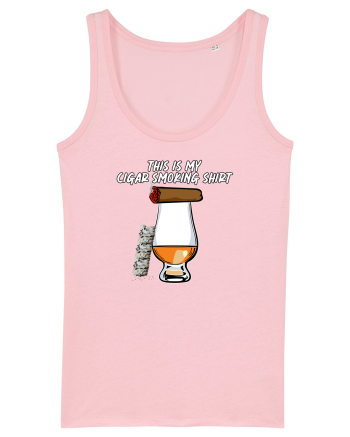 Cigar smoking shirt Cotton Pink