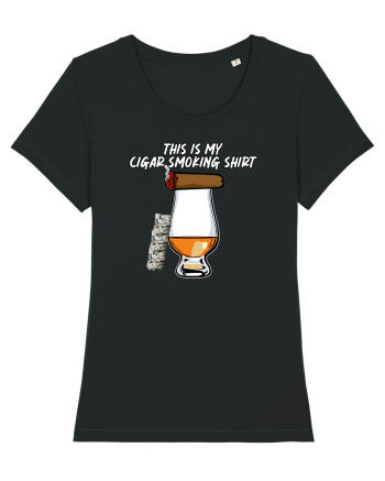 Cigar smoking shirt Black