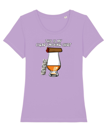 Cigar smoking shirt Lavender Dawn