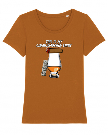 Cigar smoking shirt Roasted Orange