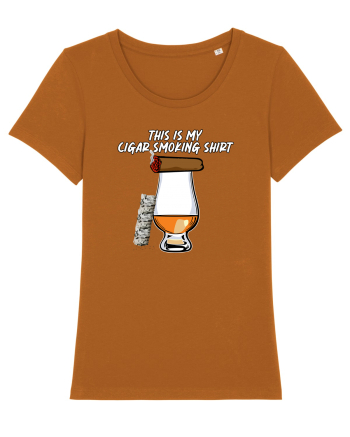 Cigar smoking shirt Roasted Orange
