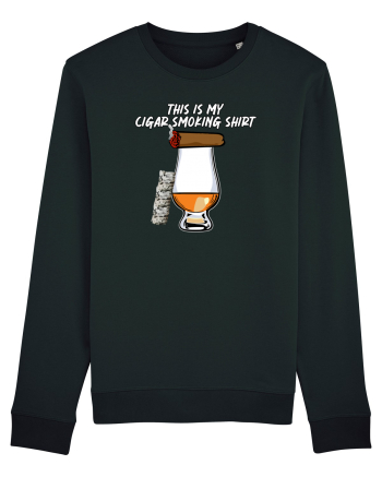 Cigar smoking shirt Black