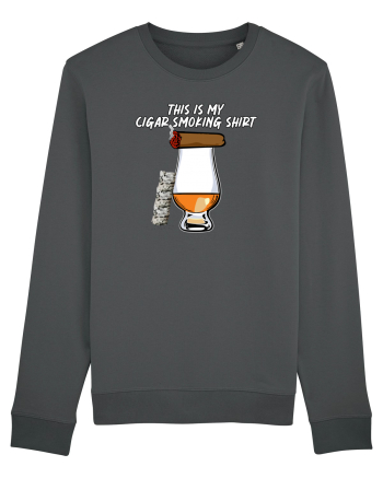 Cigar smoking shirt Anthracite