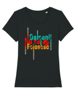 Oamenii nu se folosesc Tricou mânecă scurtă guler larg fitted Damă Expresser