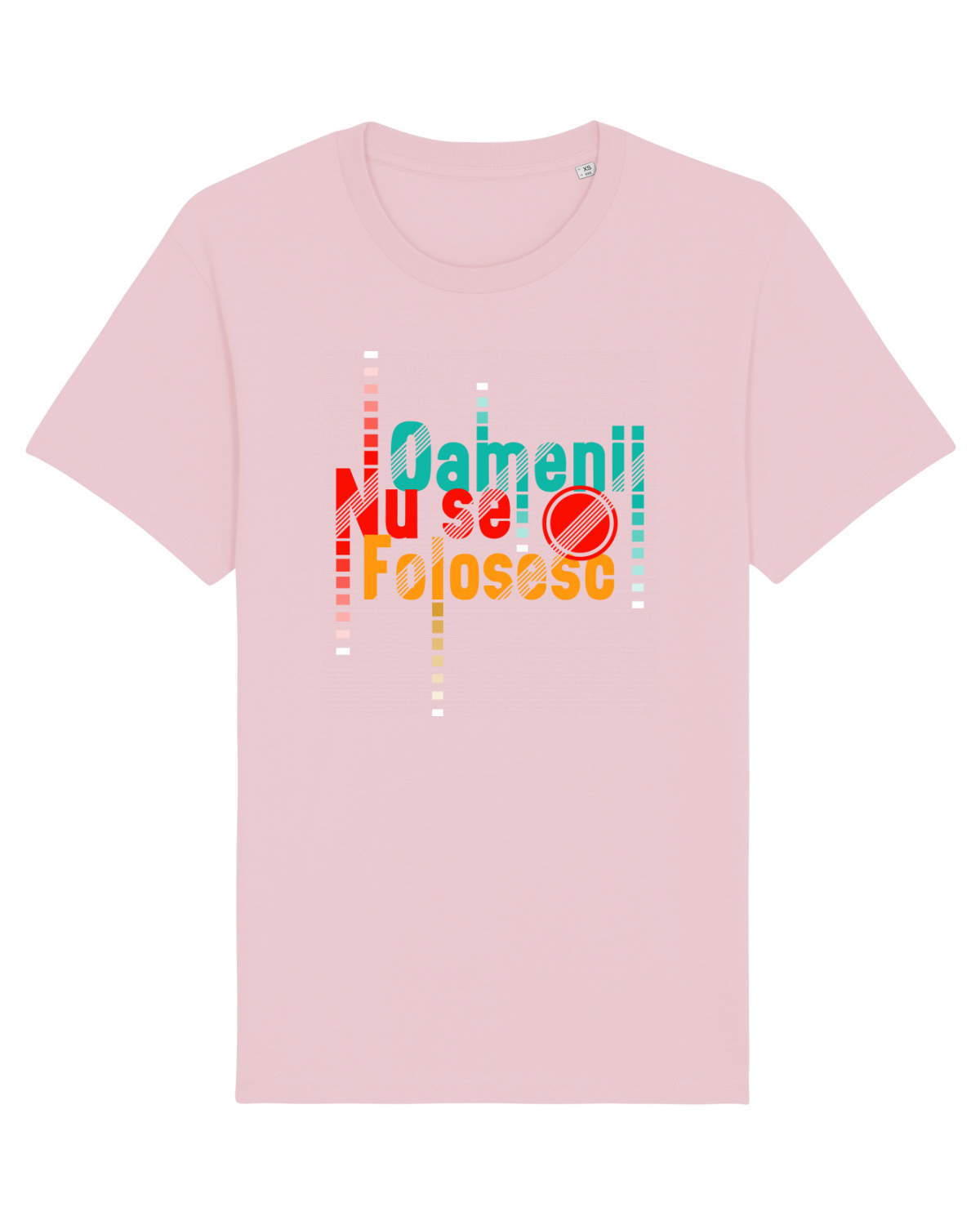 Tricou mânecă scurtă Unisex Rocker Cotton Pink