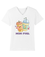 pentru mamele iubitoare de cafea - Coffee - mom fuel Tricou mânecă scurtă guler V Bărbat Presenter