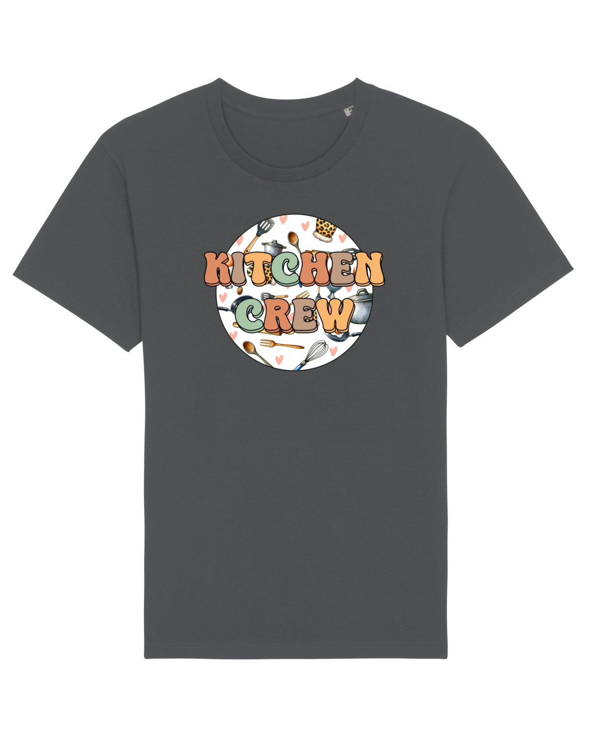 Tricou mânecă scurtă Unisex Rocker Anthracite