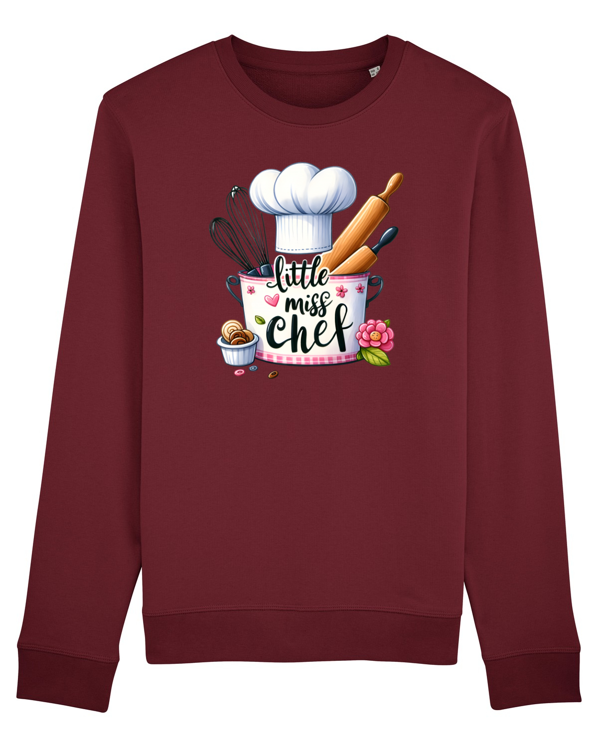 Bluză mânecă lungă Unisex Rise Burgundy