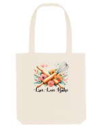 pentru pasiune culinară - Live love bake Sacoșă textilă