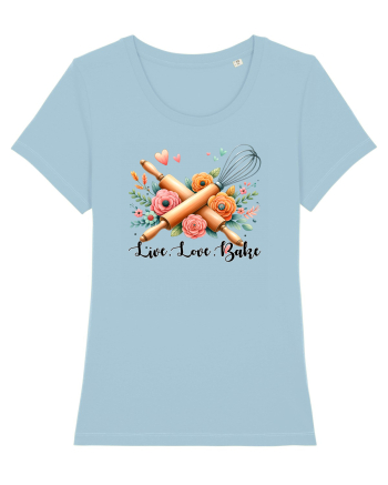 pentru pasiune culinară - Live love bake Sky Blue