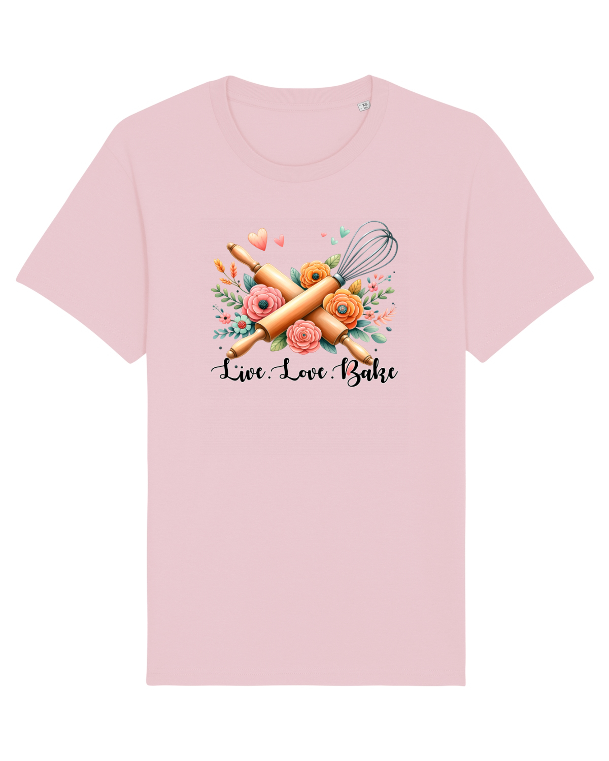 Tricou mânecă scurtă Unisex Rocker Cotton Pink