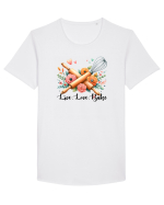 pentru pasiune culinară - Live love bake Tricou mânecă scurtă guler larg Bărbat Skater