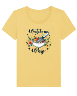 pentru pasiune culinară - Watch me whip Tricou mânecă scurtă guler larg fitted Damă Expresser