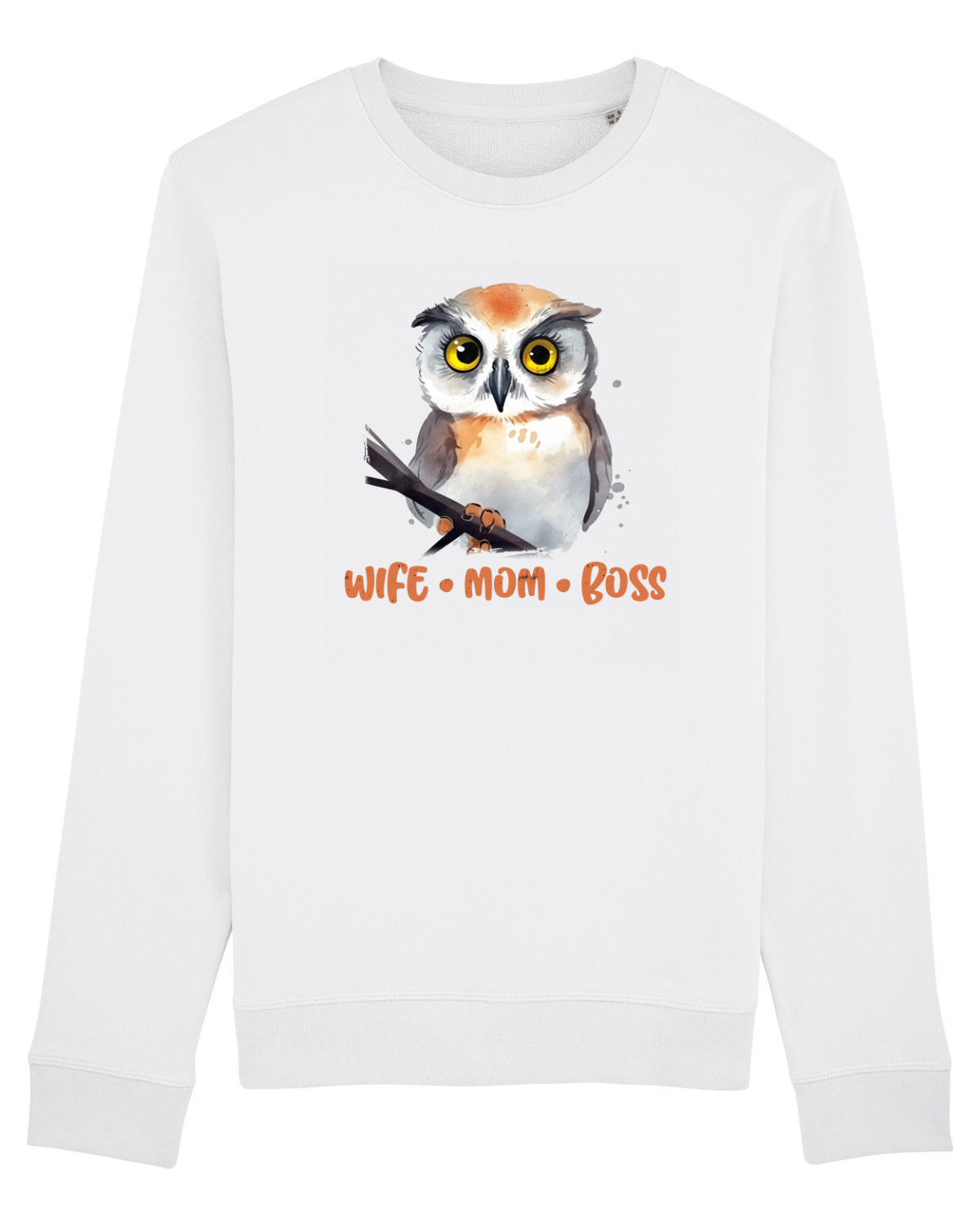 Bluză mânecă lungă Unisex Rise White