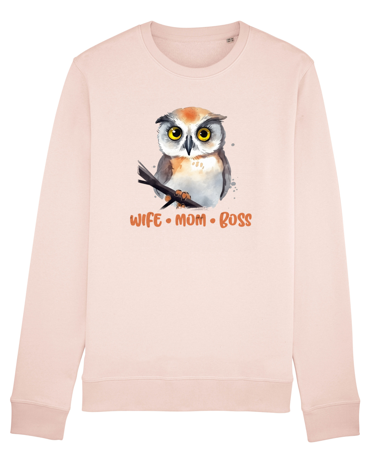 Bluză mânecă lungă Unisex Rise Candy Pink