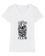 Moda rebelă pt mame moderne - Cool godmothers club Tricou mânecă scurtă guler V Damă Evoker