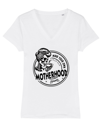 Moda rebelă pt mame moderne - Mind your own motherhood White