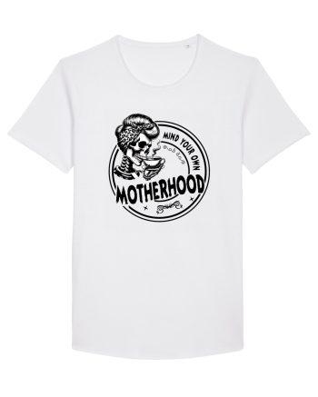 Moda rebelă pt mame moderne - Mind your own motherhood White